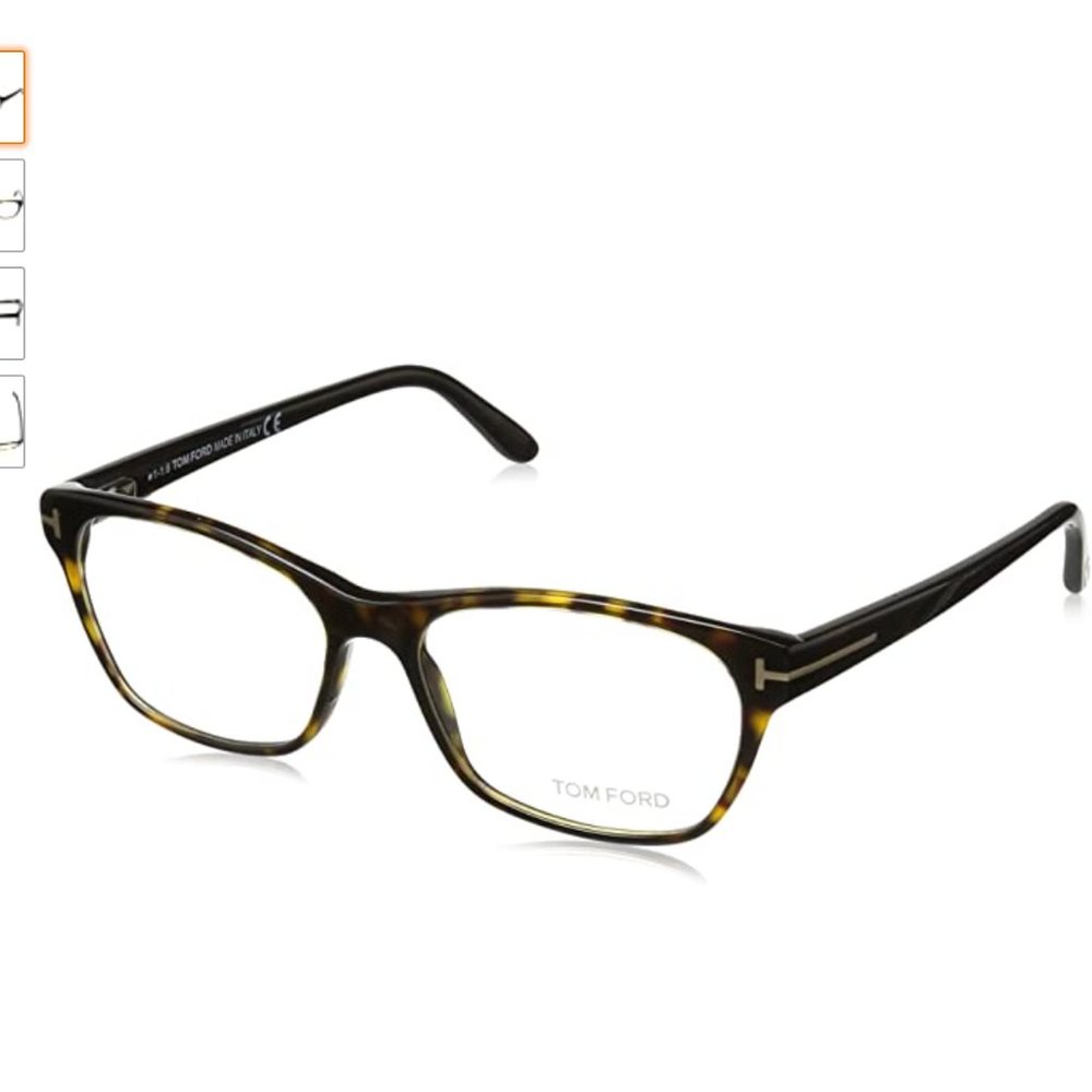 New Tom Ford Women's Dark Havana Eyeglasses 54mm